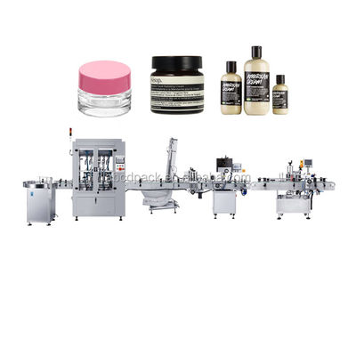 quality  CE Standard Automatic Emulsion Production Line Small Cream Products Flling Filling Capping Labeling Machine With Video factory