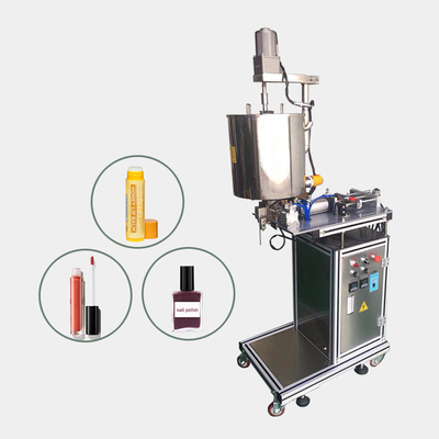 Semi Automatic Lipbalm Lip Balm Stick Gloss Tube Eyeliner Eyebrow Pen Nail Polish Mascara Fill Make Manufacture Machine Small