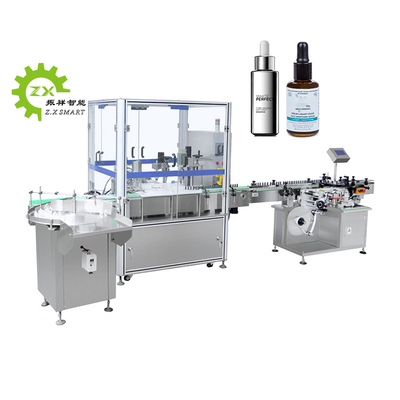 Filling Line Auto Tincture Bottle Glass Dropper Bottle Nail Polish Filling Capping Labeling Machine