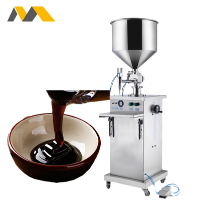 High-speed semi-automatic cream sauce filling machine small cosmetic food tomato sauce the food canning filling machine
