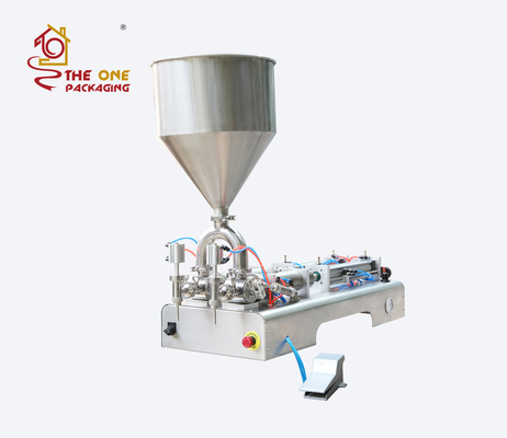 Pneumatic Cosmetic Cream Jam Filler Machine Food Piston Wax Hot Filling Machine